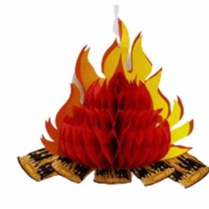 ENFEITE FOGUEIRA JUNINA 3D MÉDIO COLOR