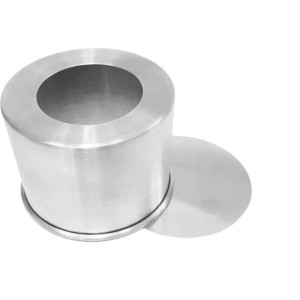 FORMA REDONDA DE ALUMÍNIO COM FUNDO FALSO – 10X10 CM – UNIDADE