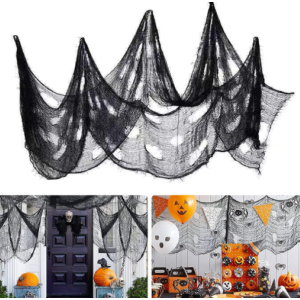 CORTINA FESTA PRETA HALLOWEEN 120X200 MM 