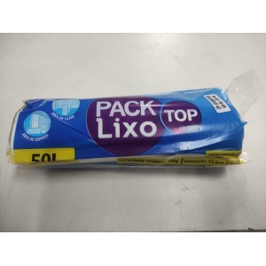 ROLINHO DE SACO DE LIXO AZUL COM  50 LITROS, CONTENDO 30 UNIDADES