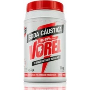 SODA CÁUSTICA VOREL CRISTALIZADA EM ESCAMAS 1KG